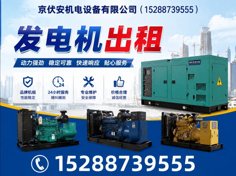 宁波发电车租赁展示图